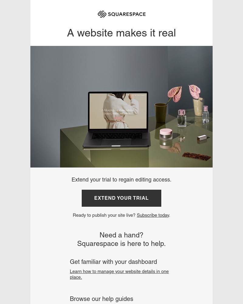 Squarespace - Need more time to build your site?