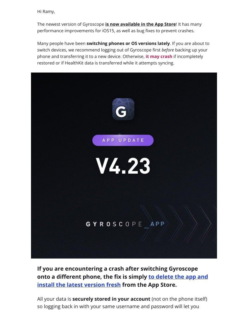 Gyroscope - New app update! Important fixes for iOS15 ✨