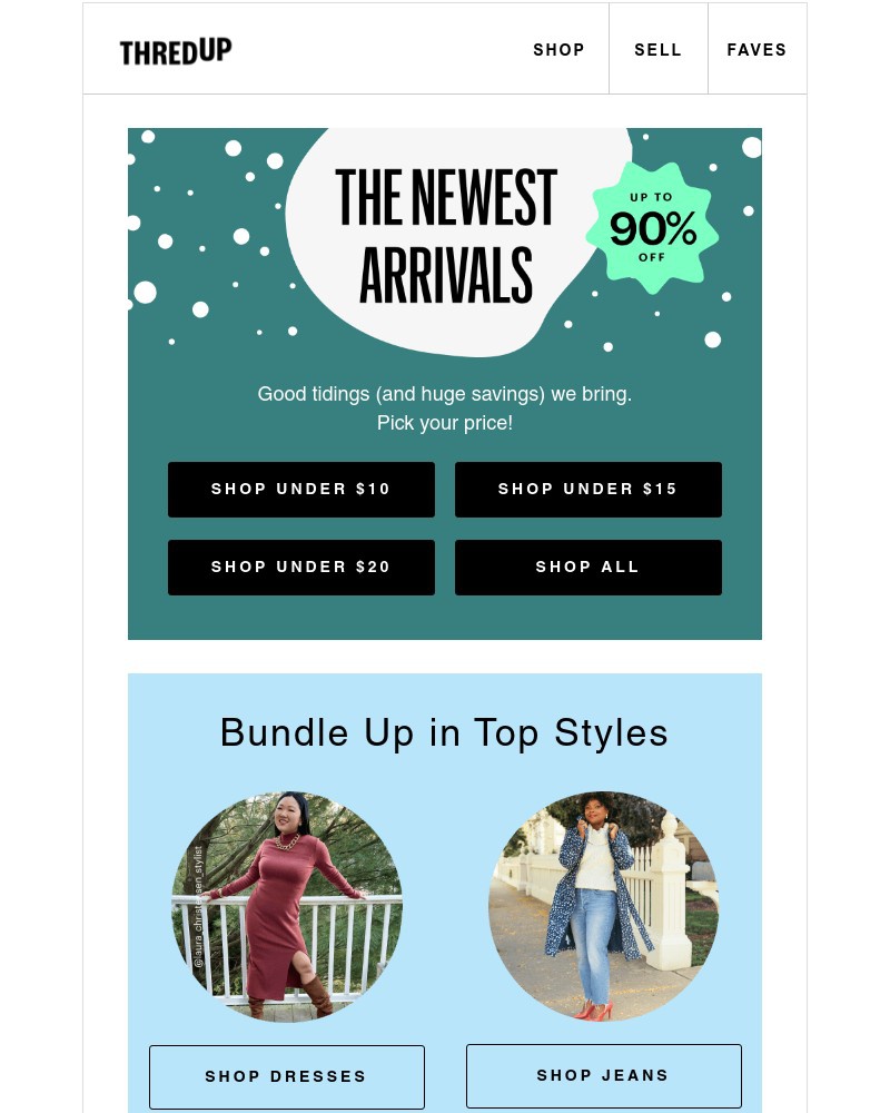 thredUP - ❄️ NEW ARRIVALS: Under $20