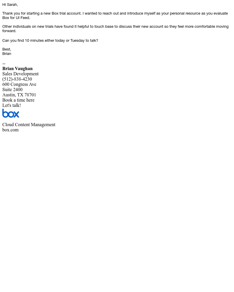 Box - New Box Account?