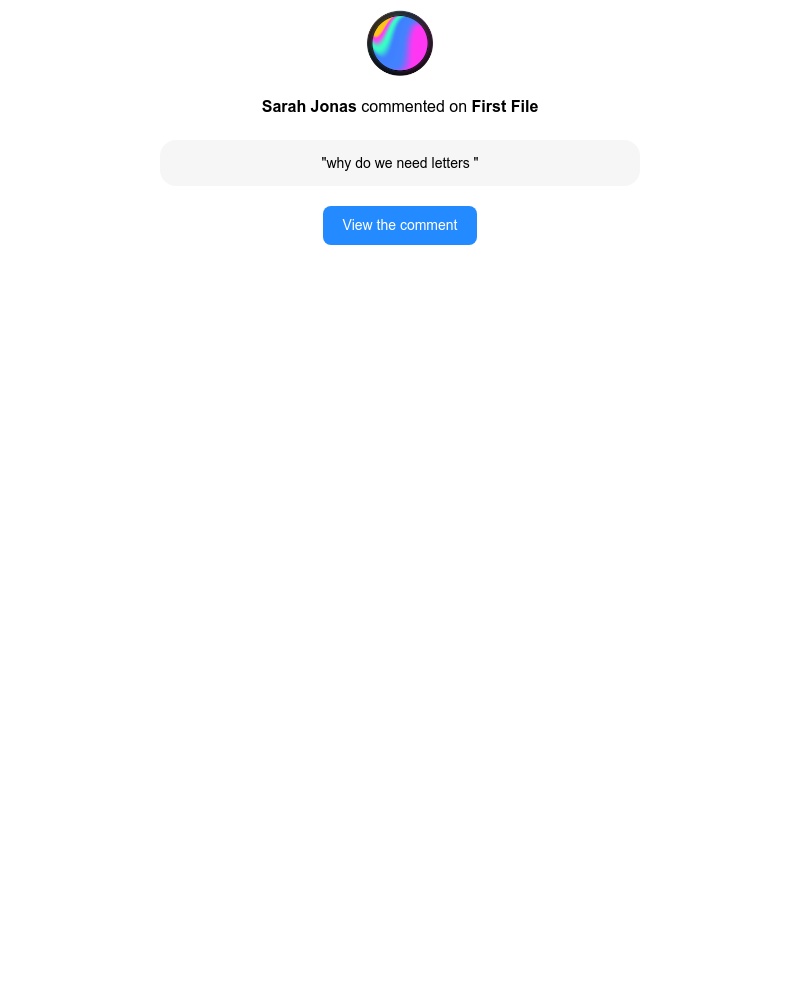 Spline - New comment was created on your file!