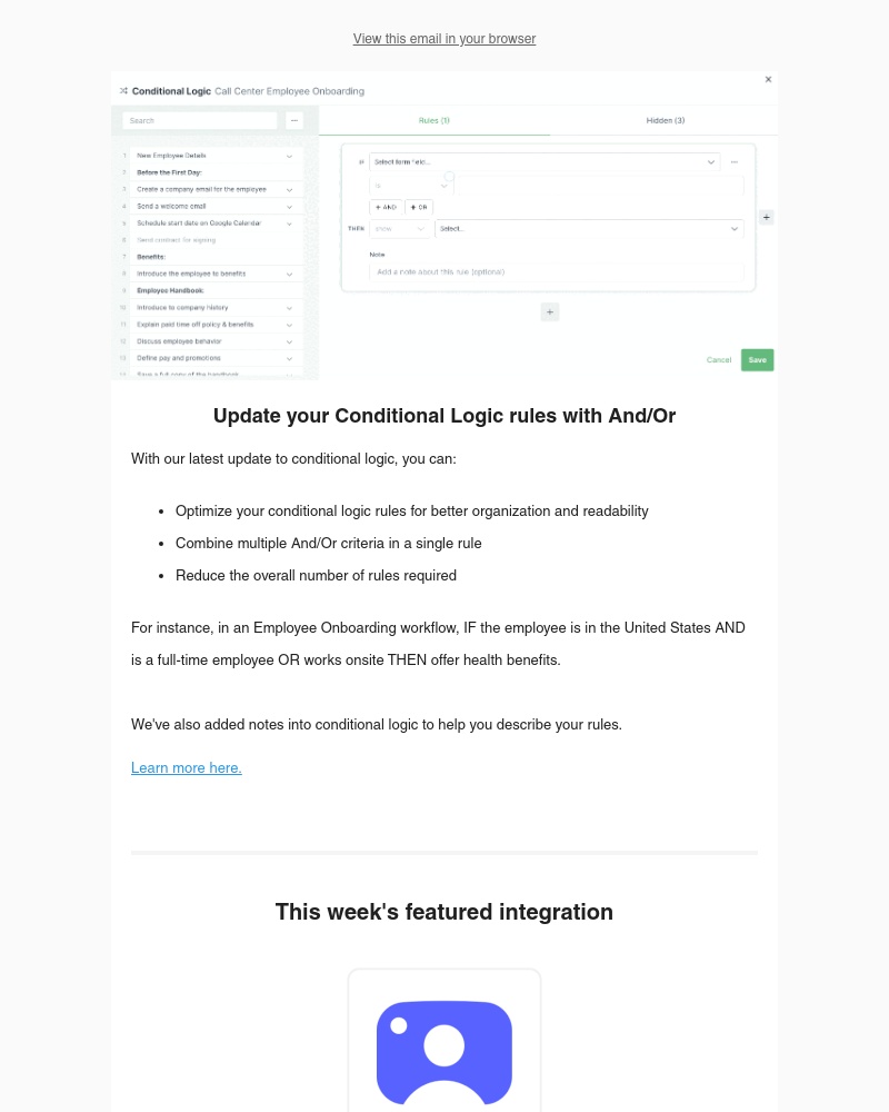 Process Street - 🔀 New! Create And/Or Rules in Conditional Logic