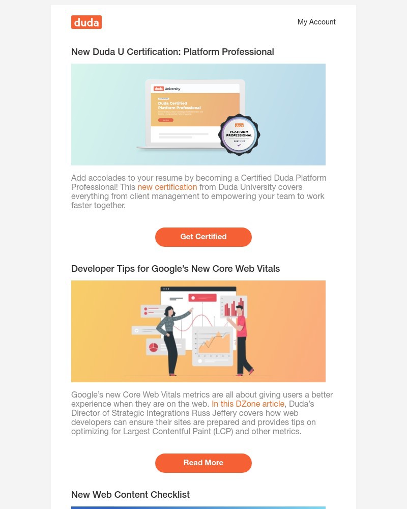 Duda - New Duda Certification, Core Web Vitals Tips & More
