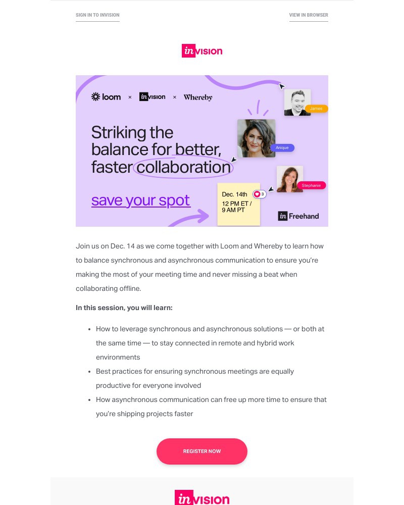 InVision - New event: How to improve remote communications