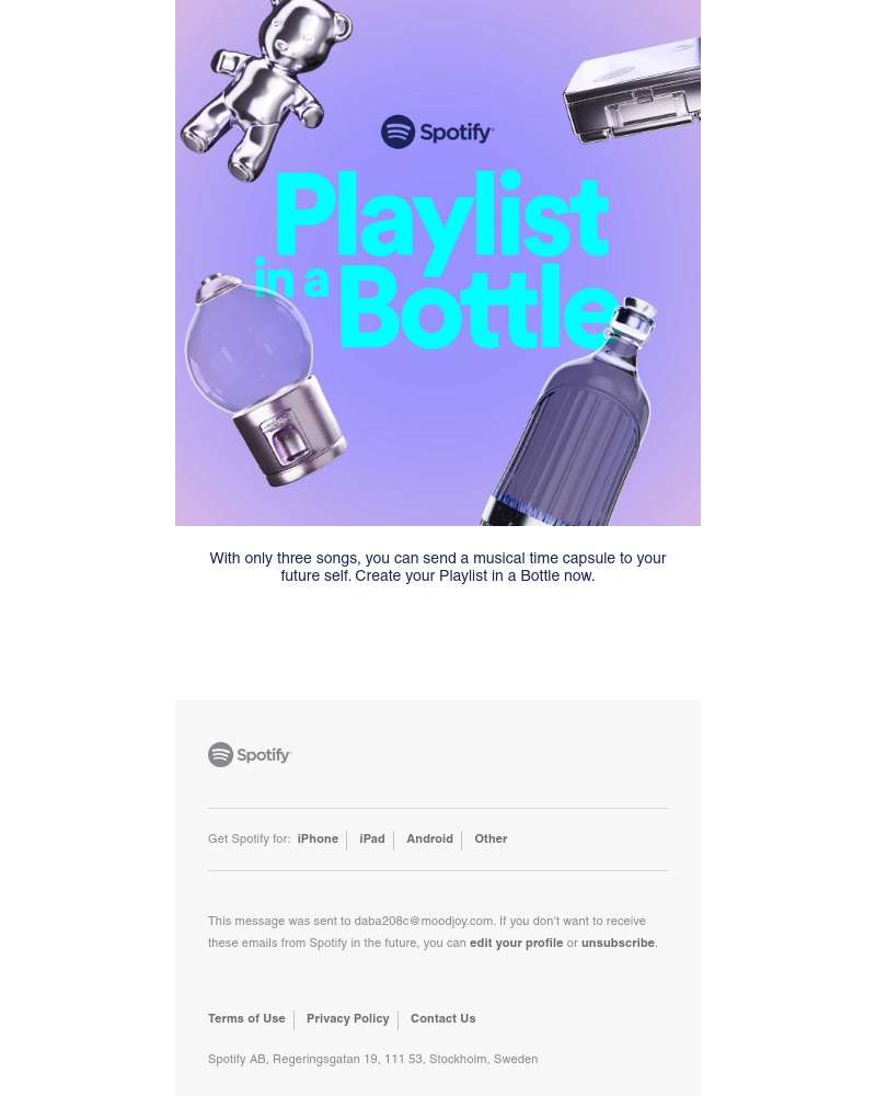 Spotify - New for you: Create your musical time capsule