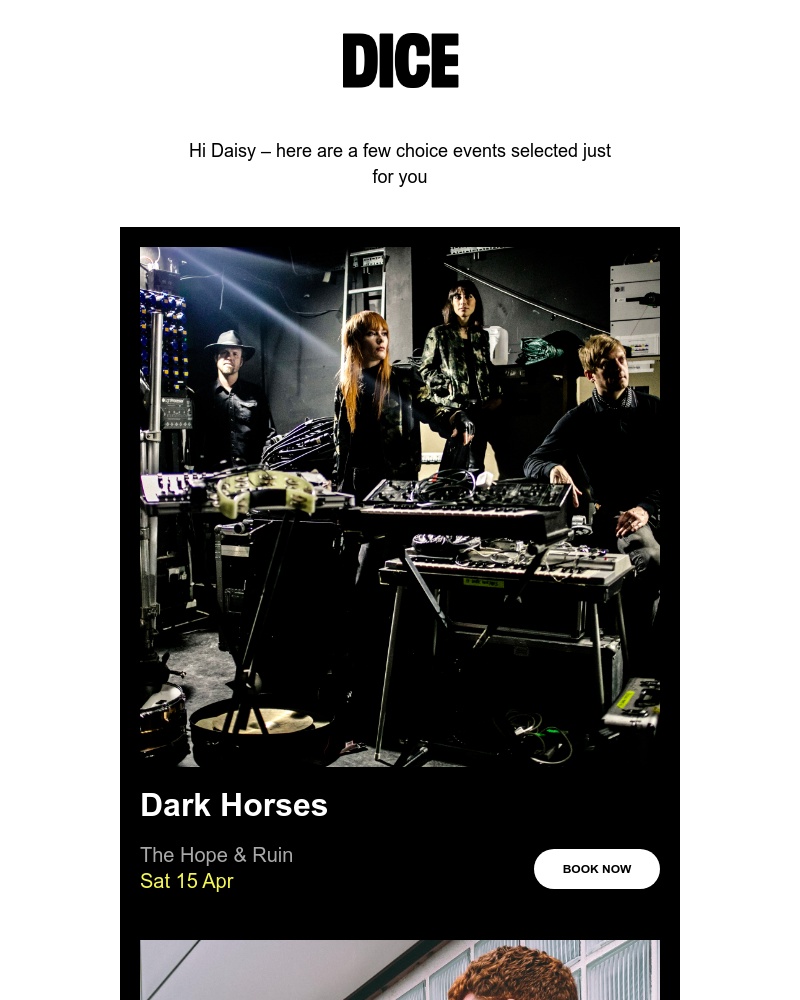 DICE - New for you: Dark Horses, BDRMM and The Pleasure Dome