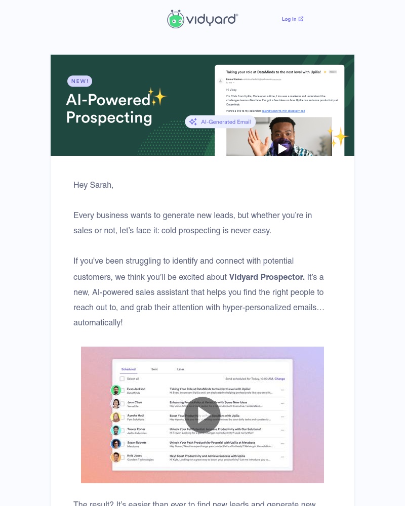 Vidyard - NEW: Generate & connect with leads with AI
