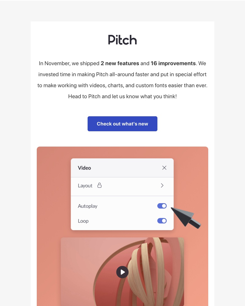 Pitch - ✨New in Pitch: Account settings, video improvements, & more