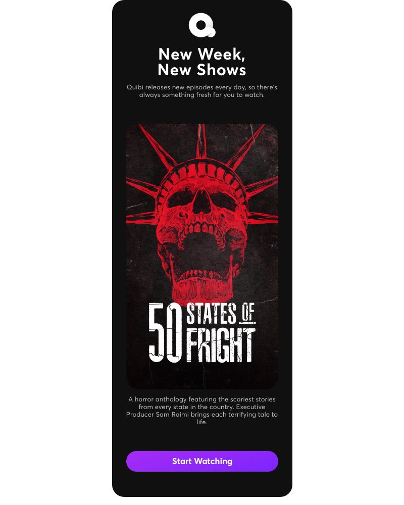 Quibi - New on Quibi This Week: 50 States Of Fright