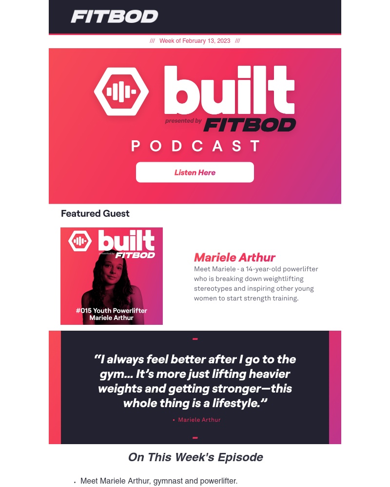 Fitbod - 🚨🎤NEW Podcast Episode!🎤🚨