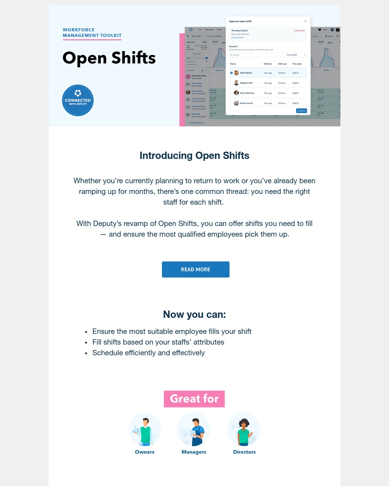 Deputy - New Product Alert: A better way to fill your open shifts