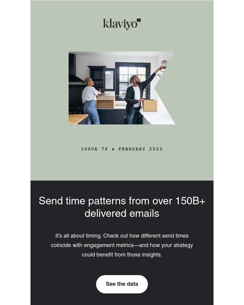 Klaviyo - New research: email send time trends from billions of delivered messages