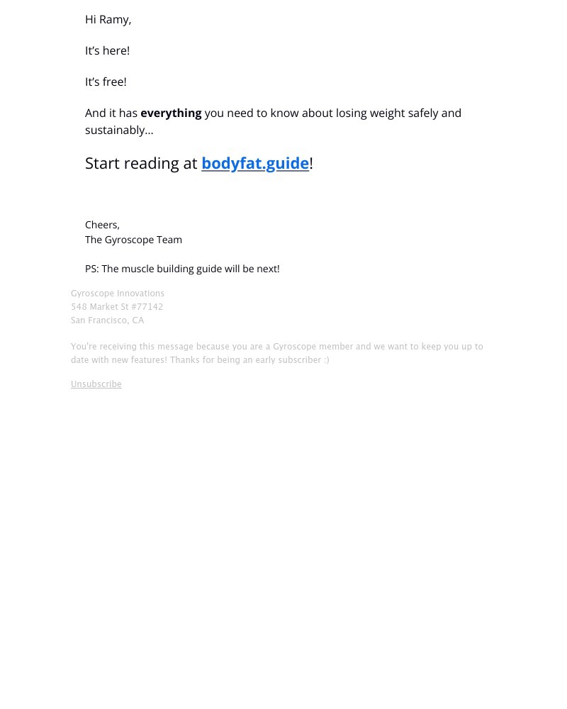 Gyroscope - NEW: The complete guide to losing bodyfat 📚✨