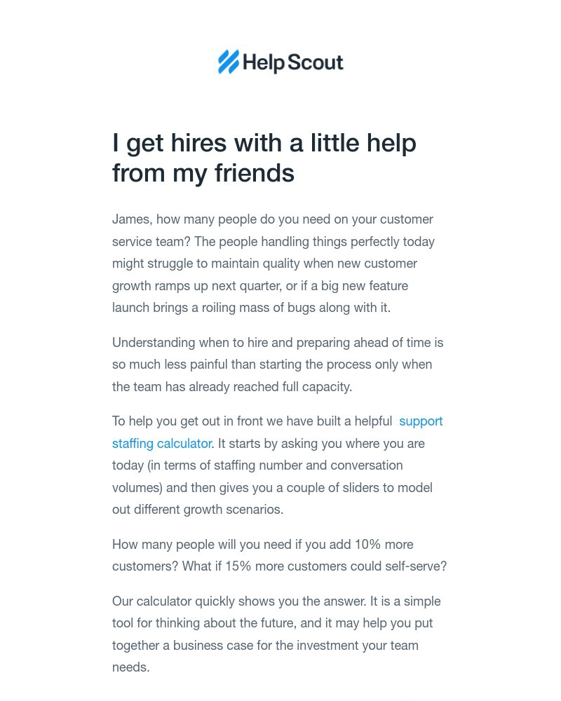 Help Scout - New tool: Support Team Staffing Calculator