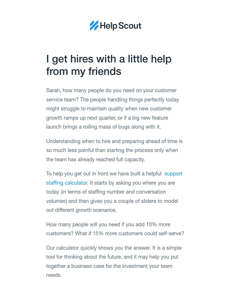Help Scout - New tool: Support Team Staffing Calculator