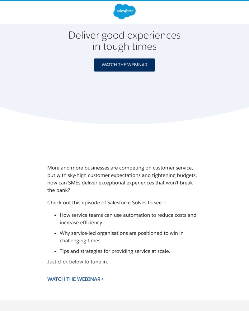 Salesforce - Next-level service is just a click away