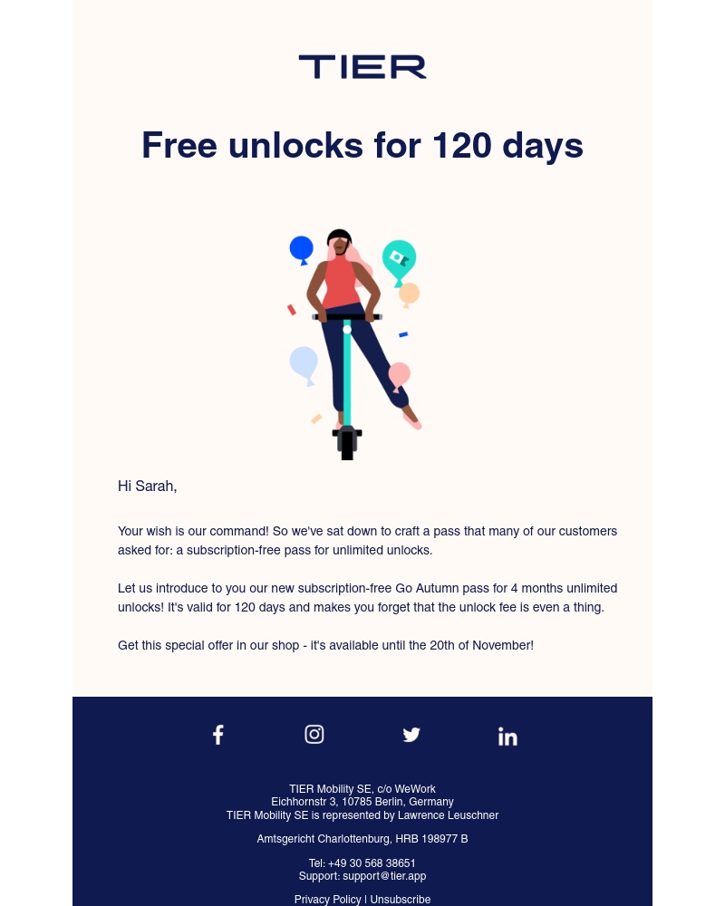 TIER - No unlock fee for 4 months 🔓
