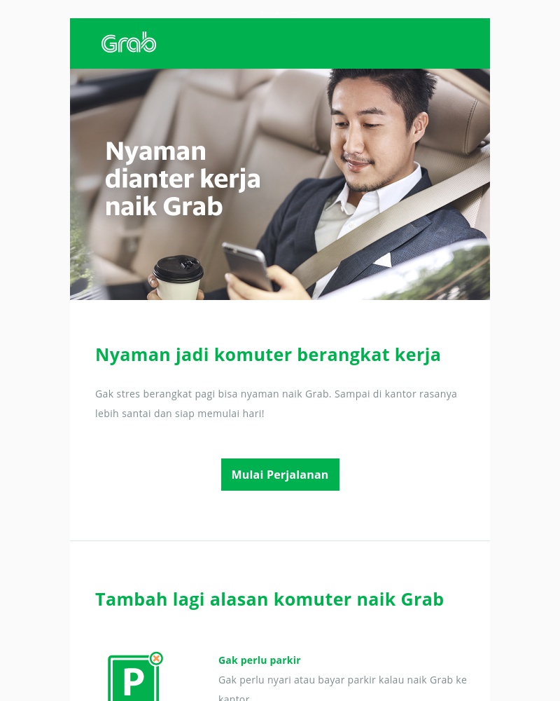 Grab - Nyaman jadi komuter setiap hari 🚗💼