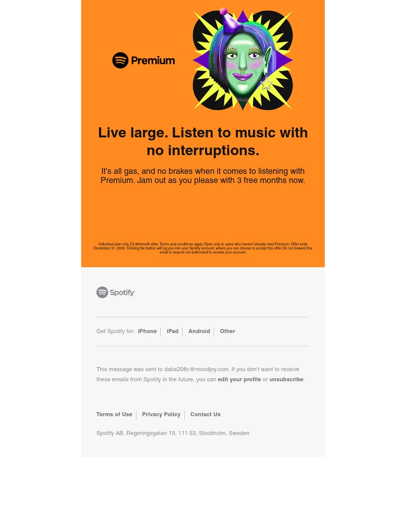 Spotify - Offer ends real soon