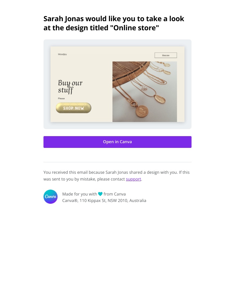 Canva - Online store