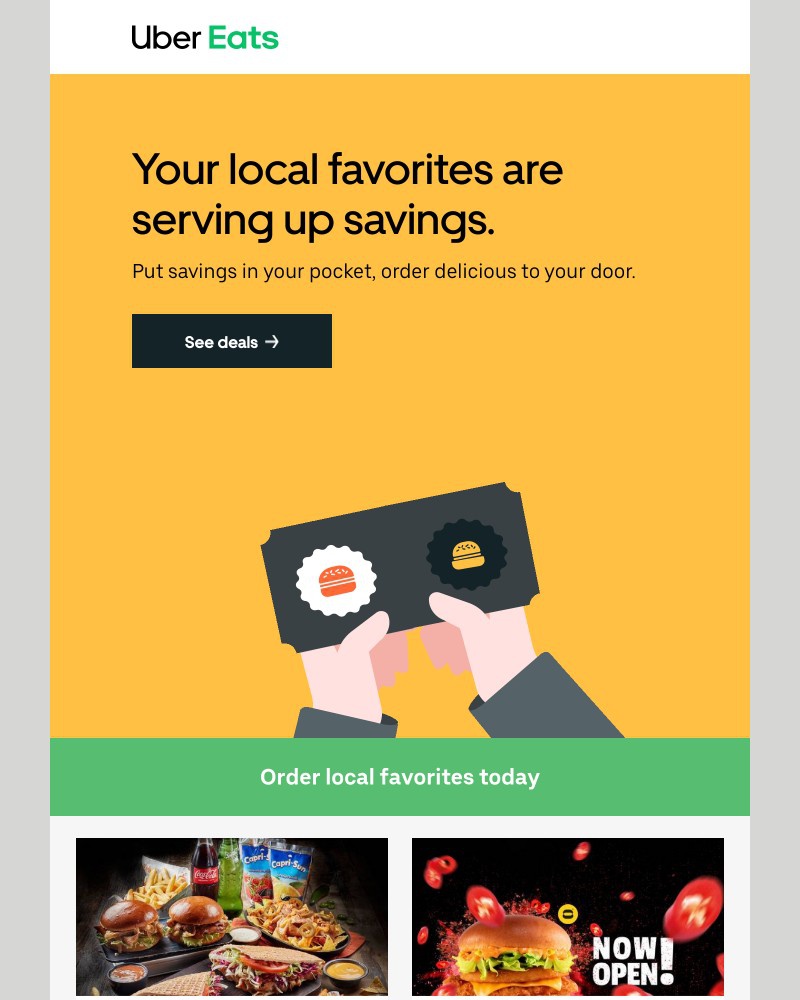 Uber - Order delicious delivered for less.