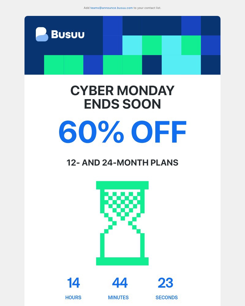 Busuu - Our biggest sale ever ends soon β°