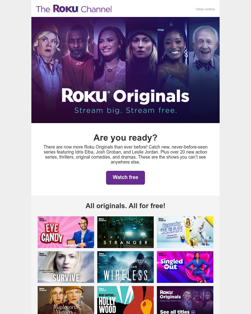 Quibi - Over 20 new Roku®️ Originals available today!