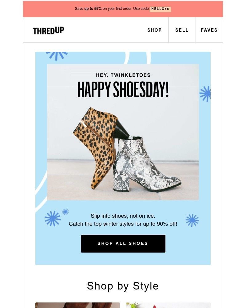 thredUP - 👢 Pair up this winter, up to 90% off