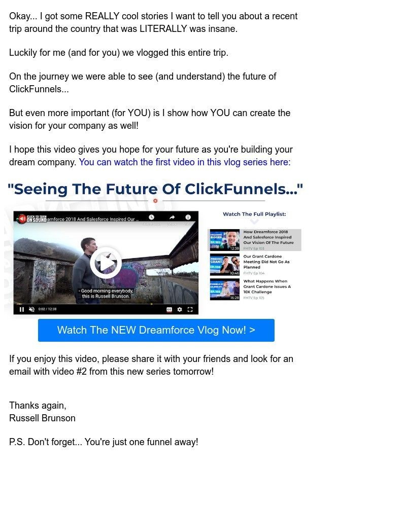 ClickFunnels - (part 1 of 3) ...seeing the future of ClickFunnels