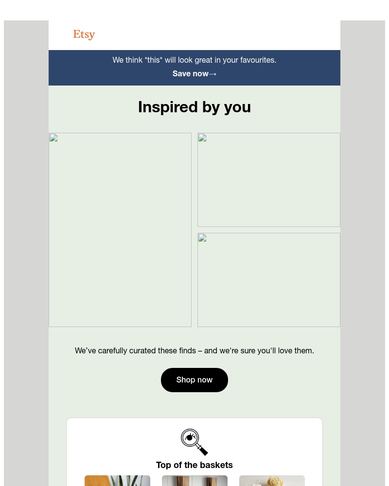 Etsy - Perfect picks, inspired by you.