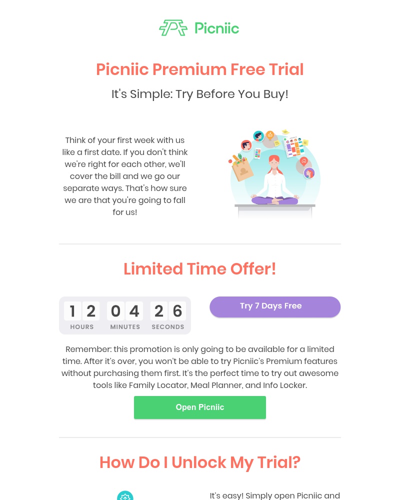 Picniic - Picniic Premium - FREE 7 DAY TRIALย ๐