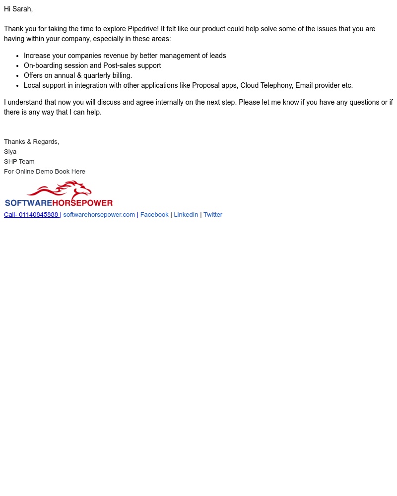 Pipedrive - Pipedrive Local Support Team Services for Androcid-5 users
