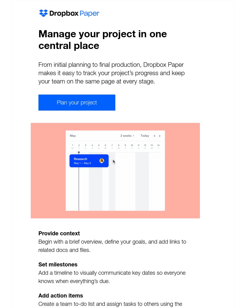 Dropbox Paper - Plan your next project with Dropbox Paper