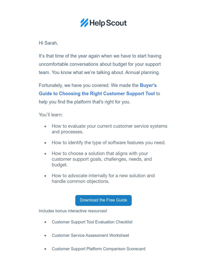 Help Scout - Planning your 2021 support needs?Ā