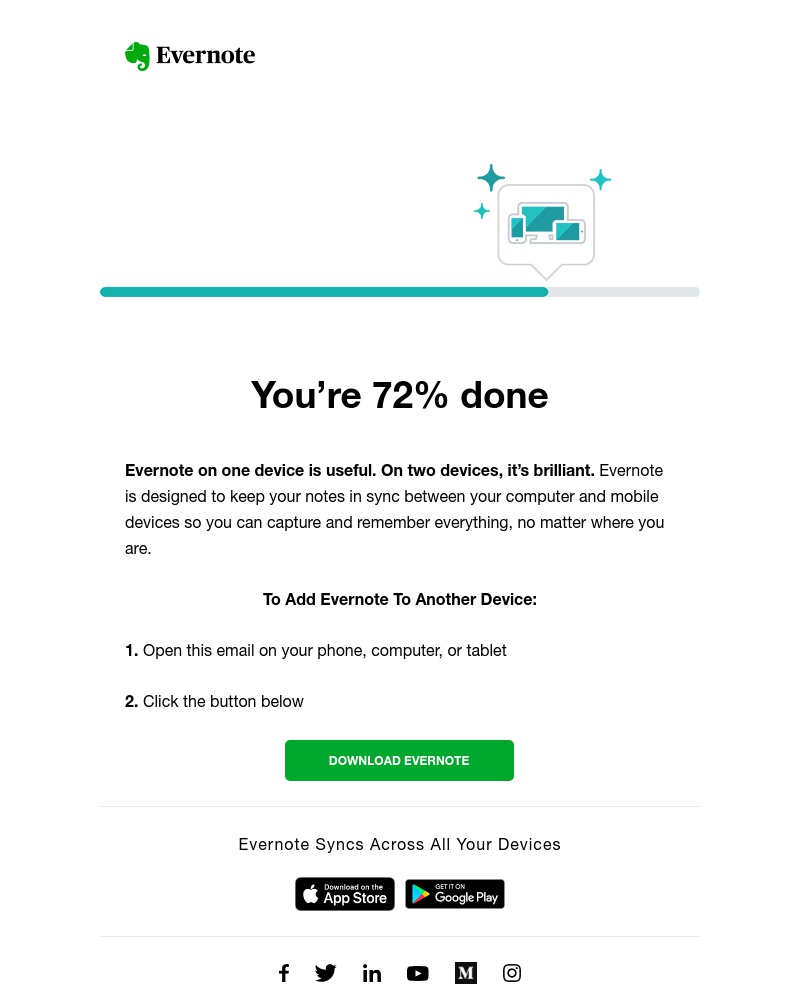 Evernote - Please complete your Evernote installation