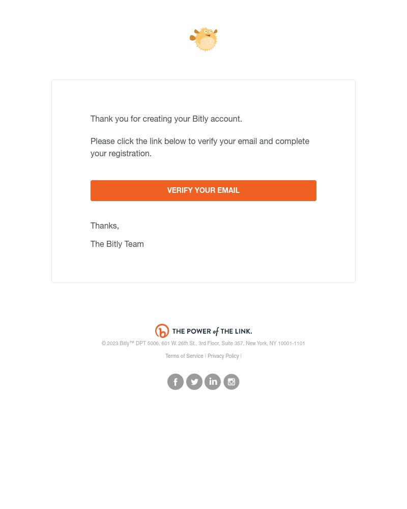 Bitly - Please verify your email | Bitly