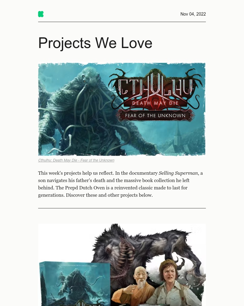 Kickstarter - Projects We Love: Reflecting on the past