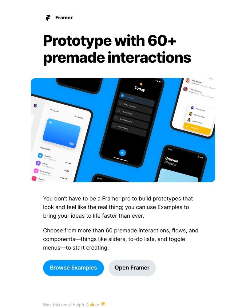 Framer - Prototype faster with our interaction pattern library
