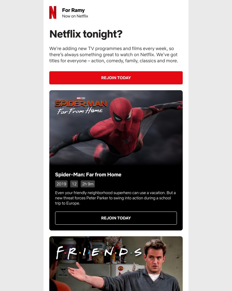 Netflix - 😥 Ramy, give us another chance? We’ve got thousands of new TV programmes and films.