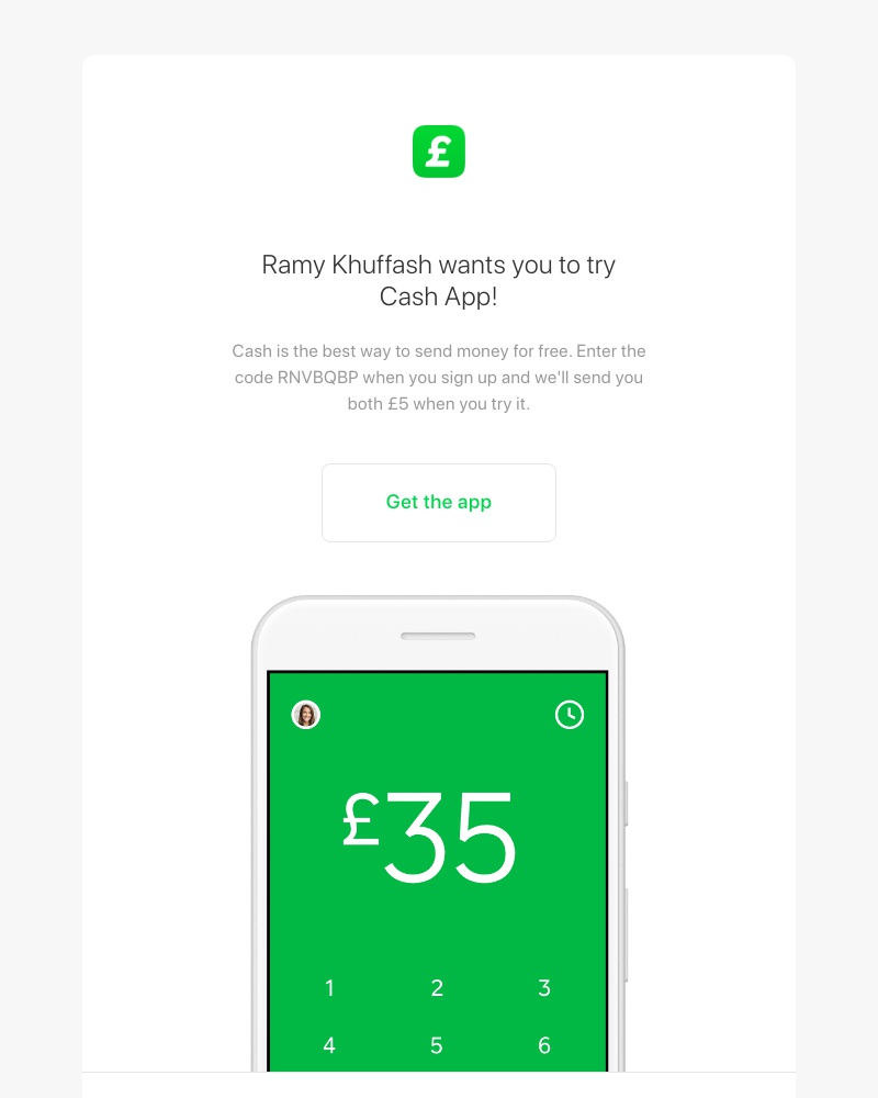 Cash App - Ramy Khuffash invited you to try Cash!