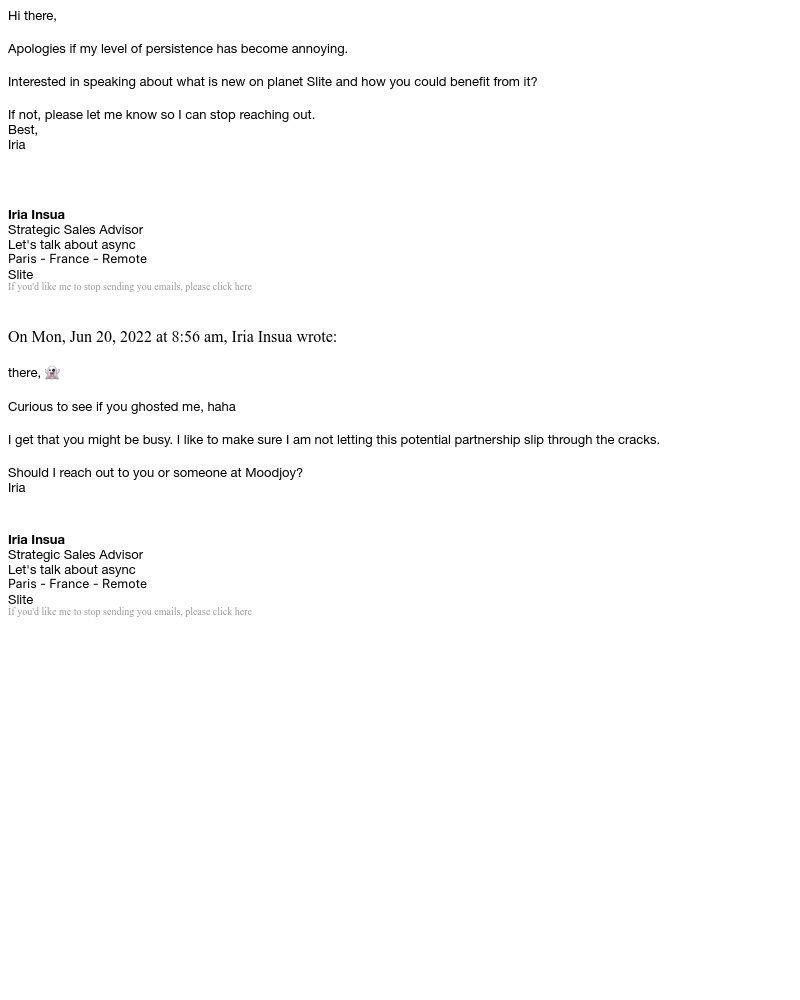 Slite - Re: Are You Here