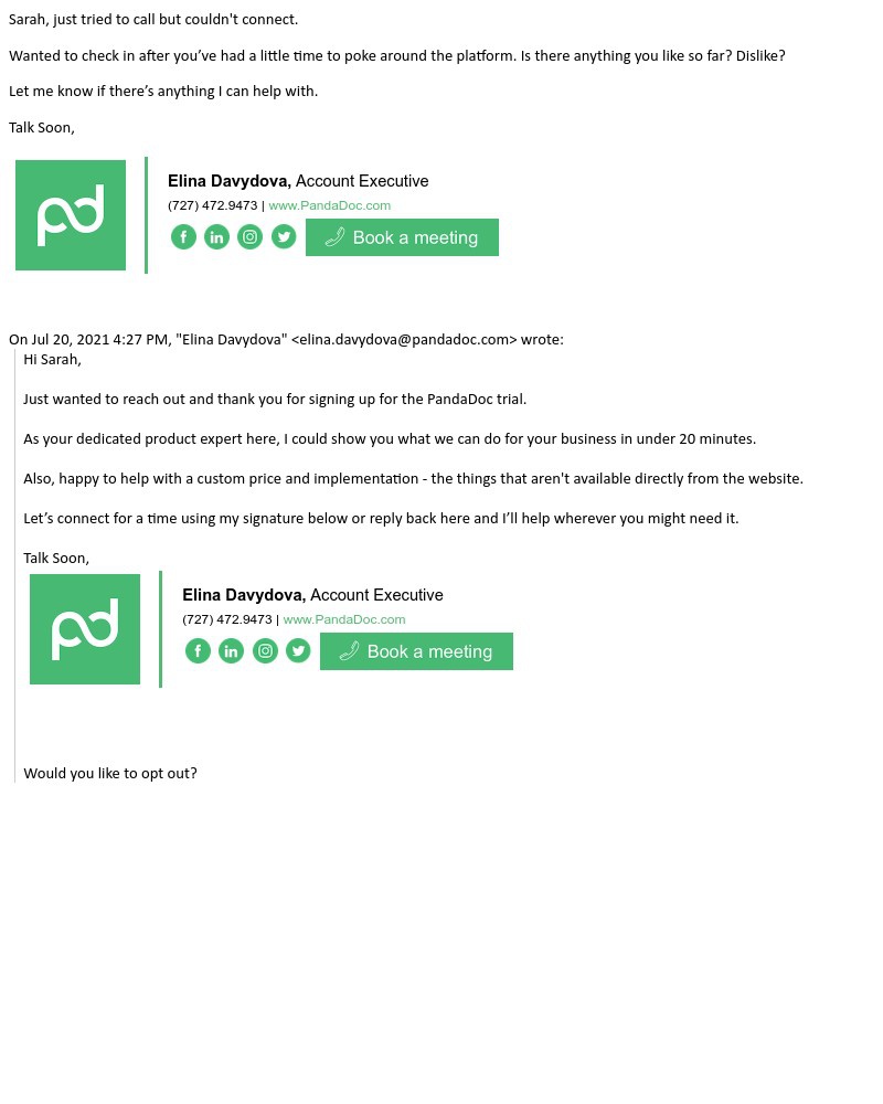 PandaDoc - Re: PandaDoc