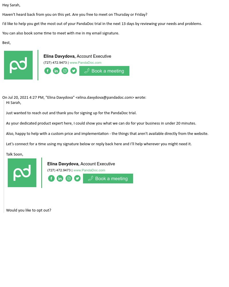 PandaDoc - Re: PandaDoc