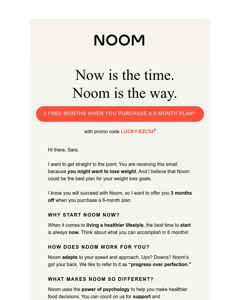 Noom - Ready to lose weight? You’re in luck 🍀