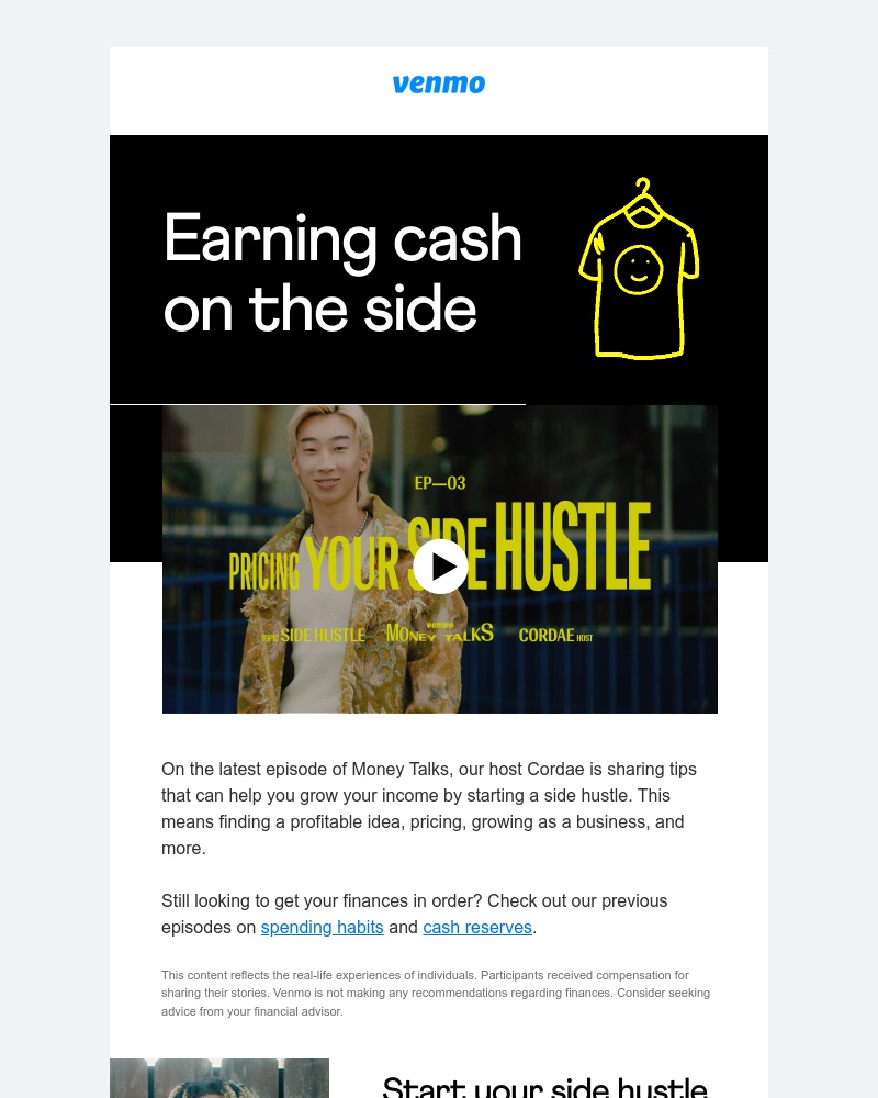 Venmo - Ready to start a side hustle?