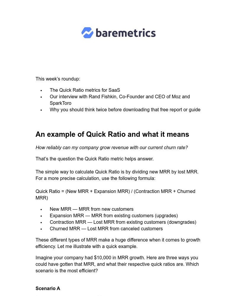 Baremetrics - Real Data Weekly #10: Chill work > hustle culture
