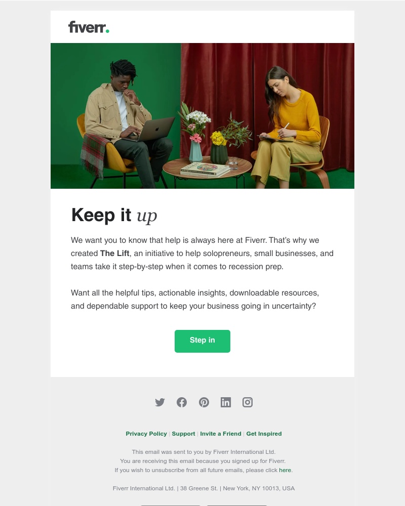 Fiverr - Recession-ready resources right here >