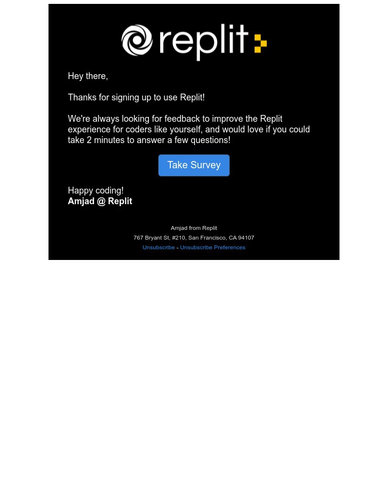 Replit - Replit could use your feedback!