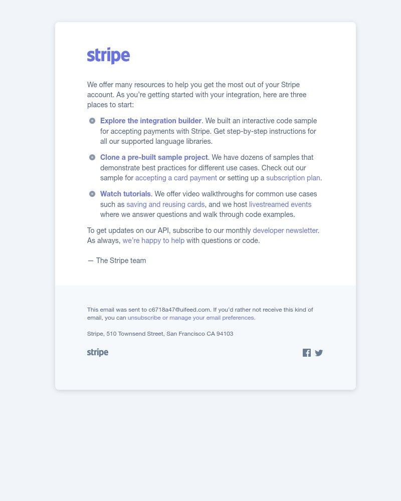 Stripe - Resources for starting with Stripe