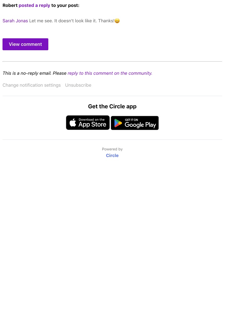 Circle - Robert Jonas replied to your post on UIFeed Design